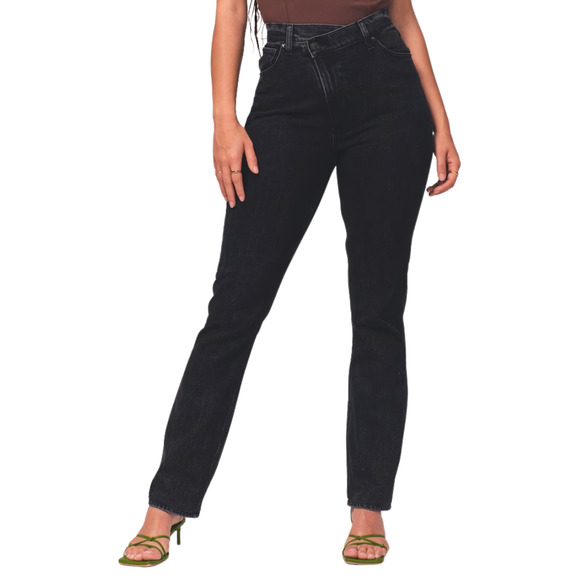 Abercrombie & Fitch Denim - Abercrombie & Fitch Jeans Size 29 Black 90s Slim Straight High Rise Curve Love